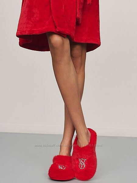 Victoria´s Secret тапочки шлепанцы Luxe Plush Closed-Toe Slippers