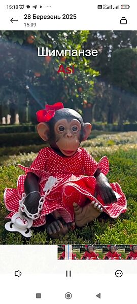 Оригінальна мавпочка Лола 32см, відомого іспанського бренду ASIVIL