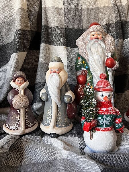 Дед Мороз и Снегурочка под вашу елку ёлочные игрушки 