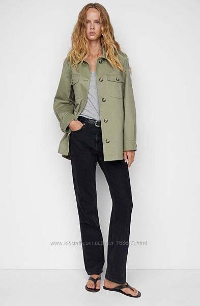 Прямые черные джинсы MANGO, 36р, Испания