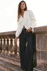 Прямі джинси від Zara, висока талія, 42р, оригінал