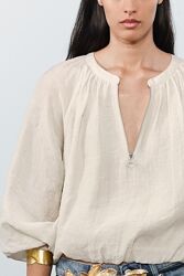 Жіноча блуза з застібкою-молнією, S, Zara Woman, оригінал