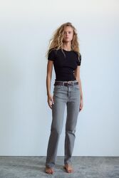 Прямі комфортні джинси від Zara, висока талія, 40, 46р, оригінал