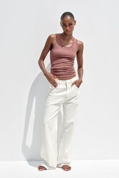 Широкі джинси Curved від Zara, 40, 42р, оригінал