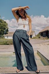 Вільні джинси Wide Leg Paperbag від Zara, XS, M, оригінал