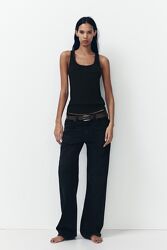 Широкі довгі джинси wide leg Zara, XL, оригінал