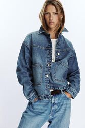 Джинсова куртка з кишенями від Zara, S, оригінал