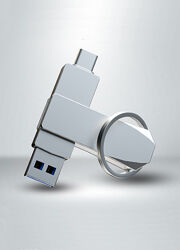 Флеш пам´ять USB Shengkewei OTG-S23-64 64GB USB 3.2  Type-C Silver
