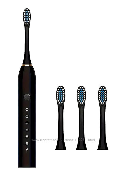 Електрична зубна щітка Aceco X-3 ES004 Black
