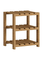 Етажерка на три полички з натурального дерева New Home 3 Темно-коричневий