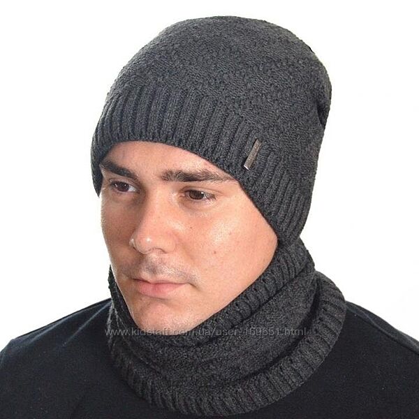 Комплект шапка шарф хомут