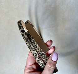 Леопардовий тонкий ремінець united colors of benetton пояс ремінь