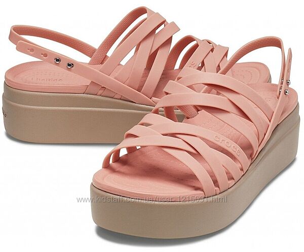 Босоніжки на танкетці крокс Crocs Brooklyn Strappy,  39