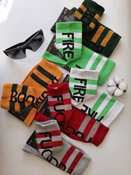 Носки мужские высокие яркие цветные с надписями urban socks 