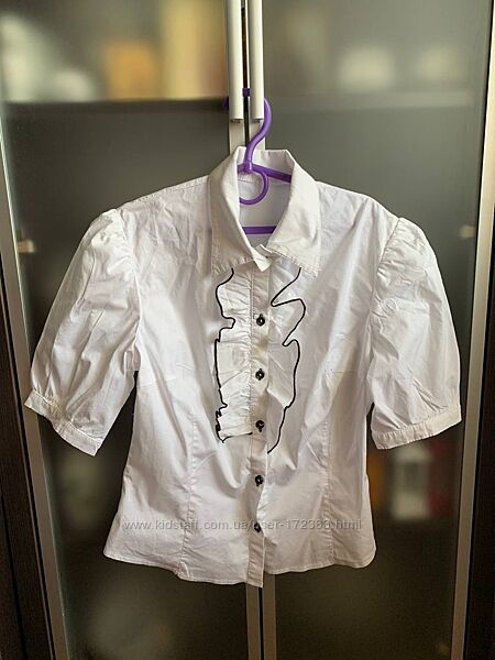 Белая блузка в школу р.140-146 