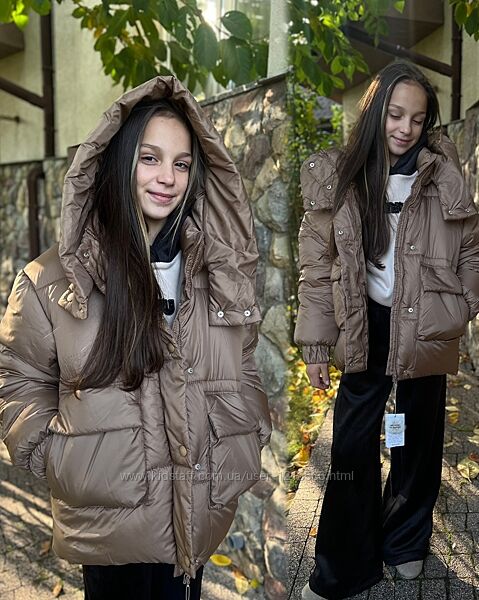 Стильний зимовий пуховик 