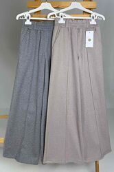 Стильні і теплі штани палаццо для дівчаток 