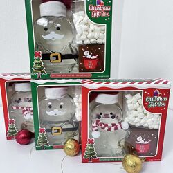 Новорічний подарунковий набір для приготування гарячого шоколаду з маршмелл