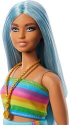 Лялька Barbie Барбі Модниця 218 з довгим блакитним волоссям у знімному рай