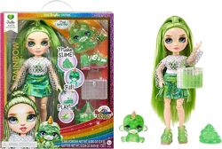 Модна лялька Rainbow High Jade Райдужний нефрит, зелений з набором слайм та
