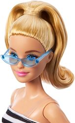 Лялька Barbie Fashionistas 213 Барбі Модниця, блондинка у смугастому топі