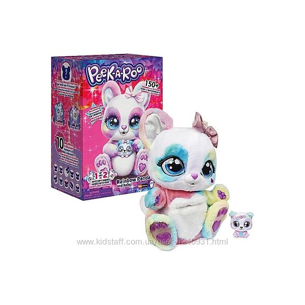 Інтерактивна райдужна панда та малюк Peek-A-Roo Rainbow Panda and Baby, Sp