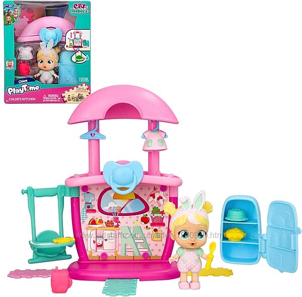 Ігровий набір Cry Babies Playtime Chloe´s Kitchen з колекційною лялькою та