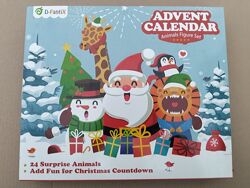 Адвент-календар для дітей 24-денний набір з фігурками тварин 