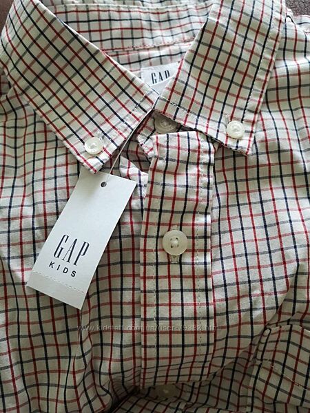 Gap рубашка с модной расцветкой на 150-164 см Оригинал. Америка