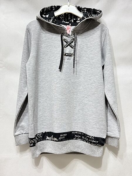 Туника с капюшоном спорт шик 122-150 рост