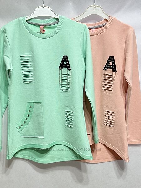 Туника свитшот утепленные 125-158