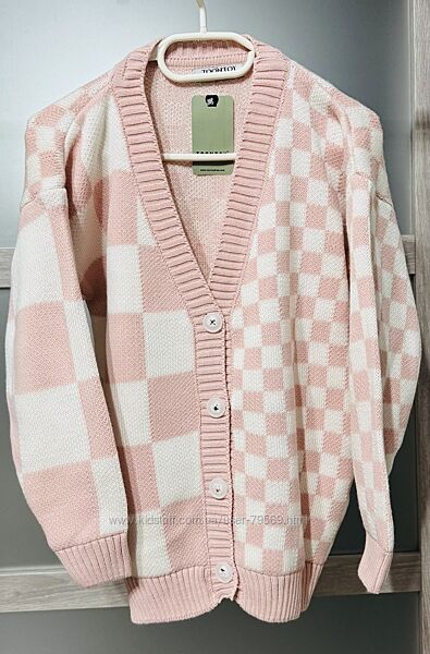 Кардиган кофта туника на пуговках 8-15 лет 