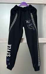 Турция штаны спорт шик двунитка 128-164