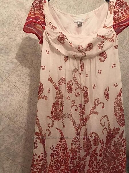 Платье mng тончайший хлопок батист mango  Mango