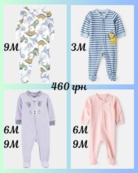 Флисовый слип человечек пижама Картерс Carters 3М, 6М, 9М, 12М, 24М, 2Т-5Т