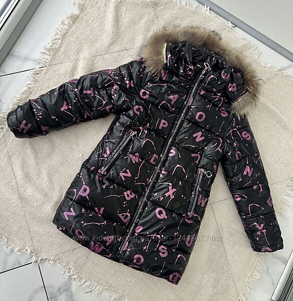 Зимова куртка пальто 6-8 років 128 см