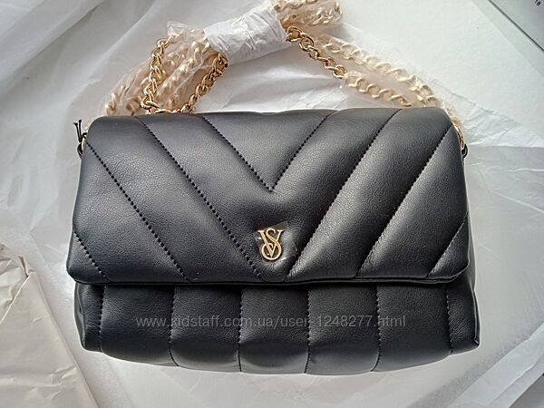 Victoria s Secret Medium Crossbody Bag Black Сумка кроссбоди средняя черная