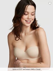 Victorias secret 32В PINK Wear Everywhere Push-Up Strapless Bra Бюст