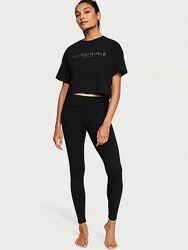 Леггинсы йоги S Angel Essentials VS Cotton Yoga Mid-Rise Foldover Leggings