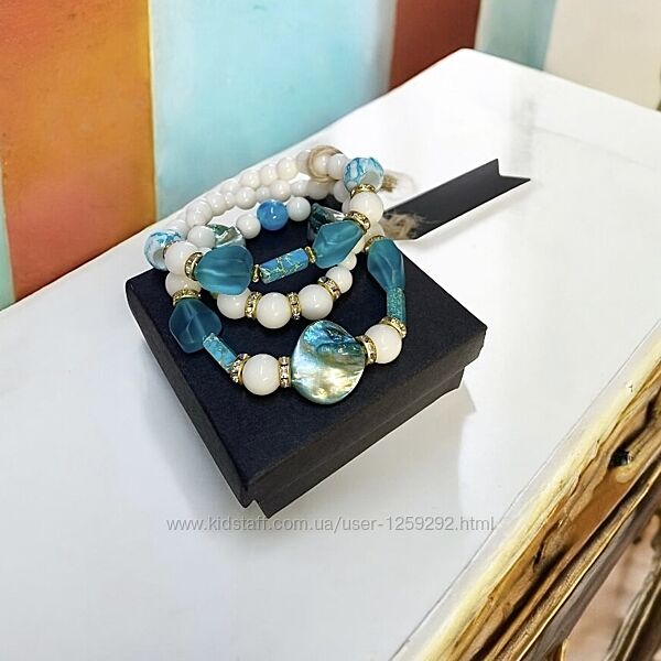 Браслеты с натуральным камнем Санторини