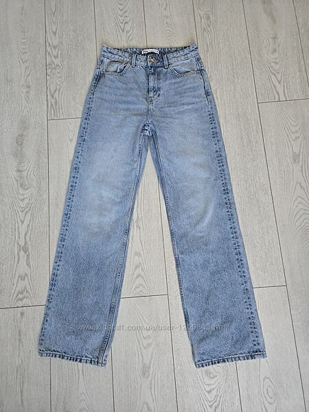 Джинси Zara прямі, Straight,  36 розмір,  S, висока посадка