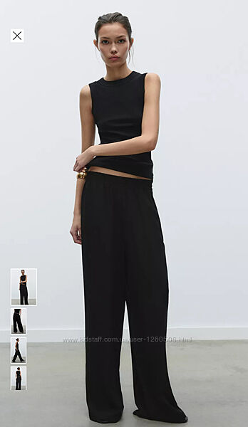 Широкі штани брюки Zara S-M