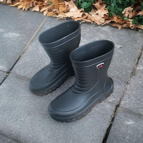 Водонепроникні, якісні, легенькі, зручні чоботи з піни чорні сірі