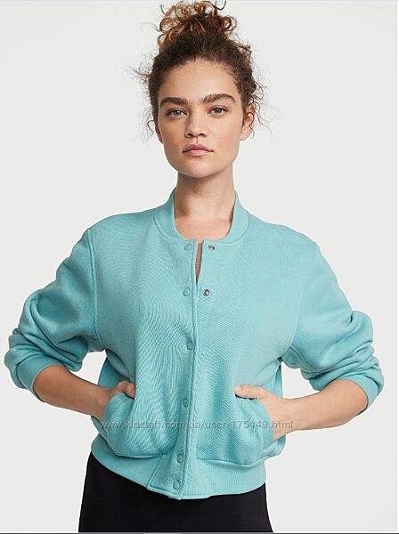 Стильний трикотажний бомбер victoria secret xs колекція 2025 року