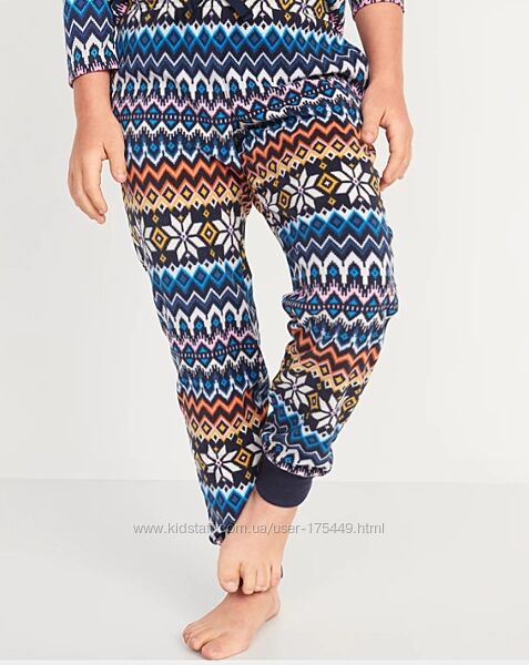 Флісові штани для дому та сну L 10-12 років, 140-152 см, Old Navy