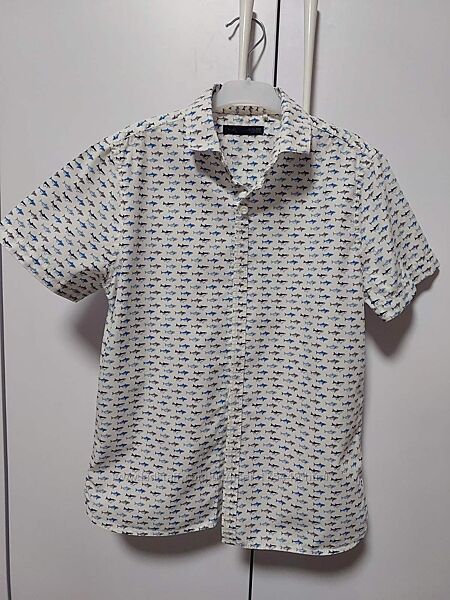 Сорочка з коротким рукавом з акулами Next 10 років 