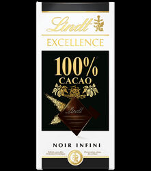New Lindt excellence 100 какао 50g эксклюзив 