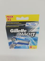 Сменные кассеты для бритья Gillette Mach3 turbo
