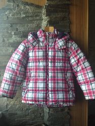 Куртка H&M весна-осень тёплая зима девочке р 128 отличное состояние