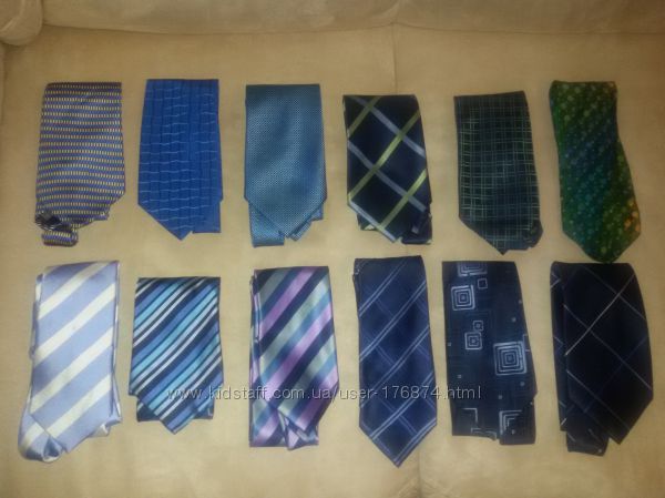 Мужские галстуки брендов George, Next , Marks & Spencer , Burton, H. Boss